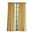thumbnail image 2 of Martha Stewart Wave Embossed Velvet Curtain Panel Pair, Gold, Pole Top/Back Tab, Room Darkening, Indoor, Adult, 2 Piece Set, 37" x 84", 2 of 5