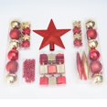 thumbnail image 4 of 43 piezas de bolas navideñas rojas - Adornos navideños de plástico irrompibles - Decoración para árboles de Navidad - Crea un ambiente navideño - Para interiores o exteriores, 4 of 4