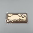 thumbnail image 4 of Graduation Wrapping Paper,Piecatle Graduation Gift Holder Class Of 2024 Graduation Cap Holder For Gift Wooden Holder Brown, 4 of 6