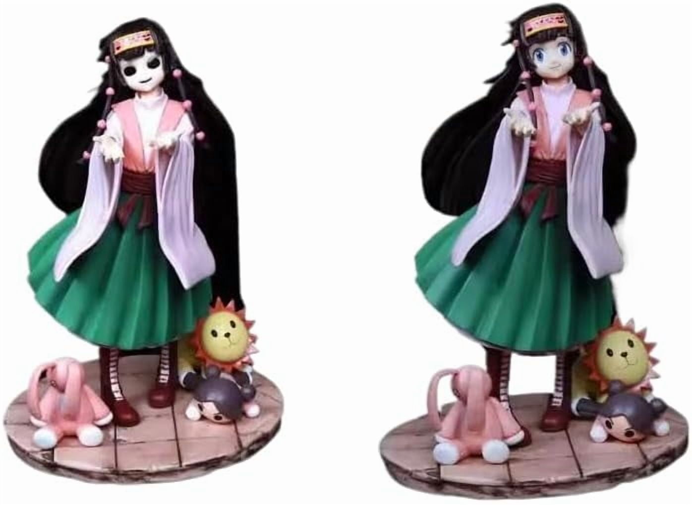 Alluka Zoldyck Action Figure Alluka Zoldyck with Replacement Face Figures Statue 25cm/9.8inch Handmade PVC Anime Manga Game Character Figurine Decoration Gift