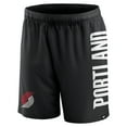 thumbnail image 2 of Men's Fanatics Black Portland Trail Blazers Post Up Mesh Shorts, 2 of 3