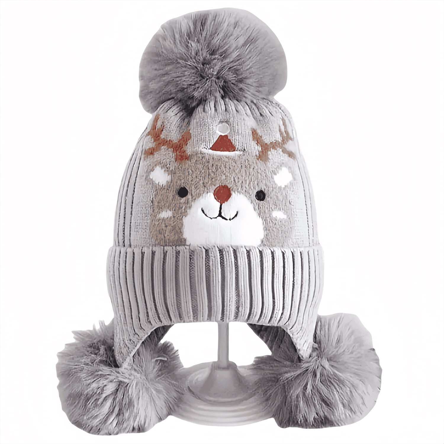 Baby Kids Winter Warm Hats, Infant Toddler Children Pom Pom Beanie Knit Cap Girls Boys