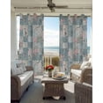 thumbnail image 4 of Blue Pink Botanical Blackout Curtains 96 Inches Long, Spring Floral Vintage Thermal Insulated Black Out Curtains, Darkening Window Curtain Drapes for Bedroom Living Room 52"x96" 2 Panels, 4 of 8