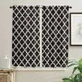 thumbnail image 4 of Modern Morocco Black White Curtains for Living Room Bedroom Curtains Kitchen Curtains for the Kids Room Window Treatments Drapes, 4 of 7