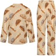 thumbnail image 6 of Top-kevin Cute Ghost Cherry Women's Long-Sleeve Shirt And Full-Length Bottom Pajama Set, 6 of 12