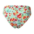 thumbnail image 2 of Kids Girls' Slim Swimming Bottom with Lining UPF50+ Sun Protection Rash Guard Swim Brief Orange Flowers 14, 2 of 7