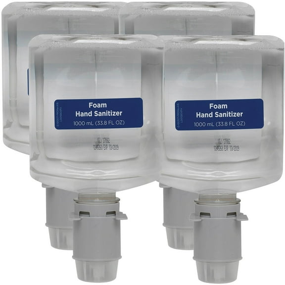 Pacific Blue Ultra, GPC43335, Foam Hand Sanitizer Manual Dispenser Refills, 4 / Carton, Clear, 33.8 fl oz (1000 mL)