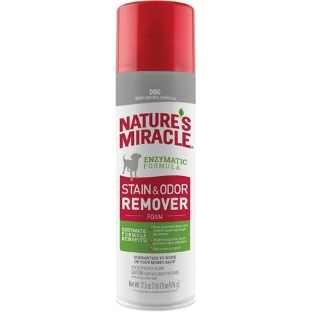 Natures Miracle Dog Stain And Odor Remover Foam, 17.5 Oz..