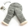 thumbnail image 5 of Conjunto de guantes y bufanda para mujer, conjunto cálido de invierno, gorro de punto para nieve, 5 of 5