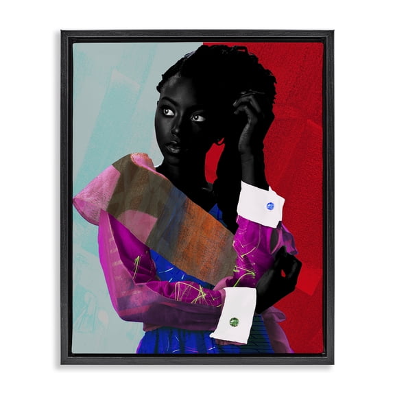 Stupell Industries Art Deco New York Fashion Style Black Floating Frame Canvas Art, 17 x 21, by NUMA Art