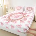 thumbnail image 3 of Homewish Letter A Monogrammed Queen Sheet Sets,Cute Bowtie Ribbon Flat Sheet,Girls Bow Tie Queen Fitted Sheet For Princess Kids,Microfiber Room Decorative,4 Pieces, 3 of 7