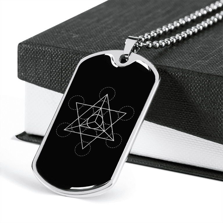 Sacred Geometry Star Tetrahedron Stylized Version Necklace