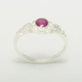 thumbnail image 4 of LBG 925 Sterling Silver Natural Ruby Womens Anniversary Ring - Size 10.25, 4 of 6