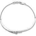 thumbnail image 2 of 14K White Gold Polished Fancy Florina Diamond 7 Inch Bracelet (Width 3) (Length 7) - Jbsp, 2 of 5