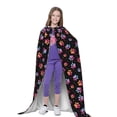 thumbnail image 4 of Honeii Animal Paw 1 Print Poncho Cape, Cloak Coat, Snuggly Hooded Wearable Blanket, Hooded Cape For Teenagers,Halloween Costumes-Large, 4 of 7