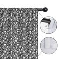 thumbnail image 4 of Blackout Kids Curtains,Black White Tiny Skull Pattern Childrens Insulated Curtains Set Of 2,Bedroom Essentials,Toddler Room Decor 42x54in(106x137cm), 4 of 5