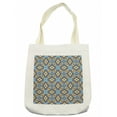 thumbnail image 1 of Ethnic Tote Bag, Moroccan Oriental Traditional Culture Motif Vintage Style Ottoman Royal, Cloth Linen Reusable Bag for Shopping Books Beach and More, 16.5" X 14", Cream, by Ambesonne, 1 of 2