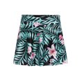thumbnail image 1 of zdhoor Kids Girls Rash Guard Bikini Bottoms Leaf Pattern Swim Skirts Sun Protection Summer Beach Pink Lily 12, 1 of 7