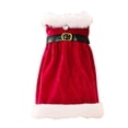 thumbnail image 4 of Cubierta de botella de vestido rojo de Navidad, bolsa de botella de vino, decoración de mesa de suministros de fiesta reutilizable, vestido de, 4 of 9
