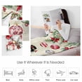 thumbnail image 4 of Christmas Xmas Throw Flannel Blanket 32x48In Elk Snowman Bird Poinsettia Retro Letter Super Soft Cozy Bed Blanket, Lightweight Plush Fuzzy Bed Throw for Bedroom Sofa Couch Living Room, 4 of 4