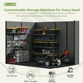 thumbnail image 4 of Patiowell 6'x8' Resin Storage Shed, Lockable Door & Window, Durable All-Weather Outdoor Shed for Garden & Tool Storage, Dark Gray, 4 of 9