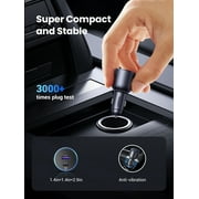 UGREEN 63W Car Charger Adapter, Dual Port Fast Charger with 45W USB C for Laptop, Black