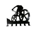 thumbnail image 2 of Wosthever Estante para bicicleta de montaña, bolsa montada en la pared, soporte para sombrero con 6 ganchos, colgador de decoración artística Almacenamiento y organización del hogar, 2 of 6