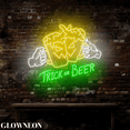 thumbnail image 3 of Glowneon Trick Or Beer Led Sign, Halloween Beer Club Decor, Bar Decor, 3 of 5