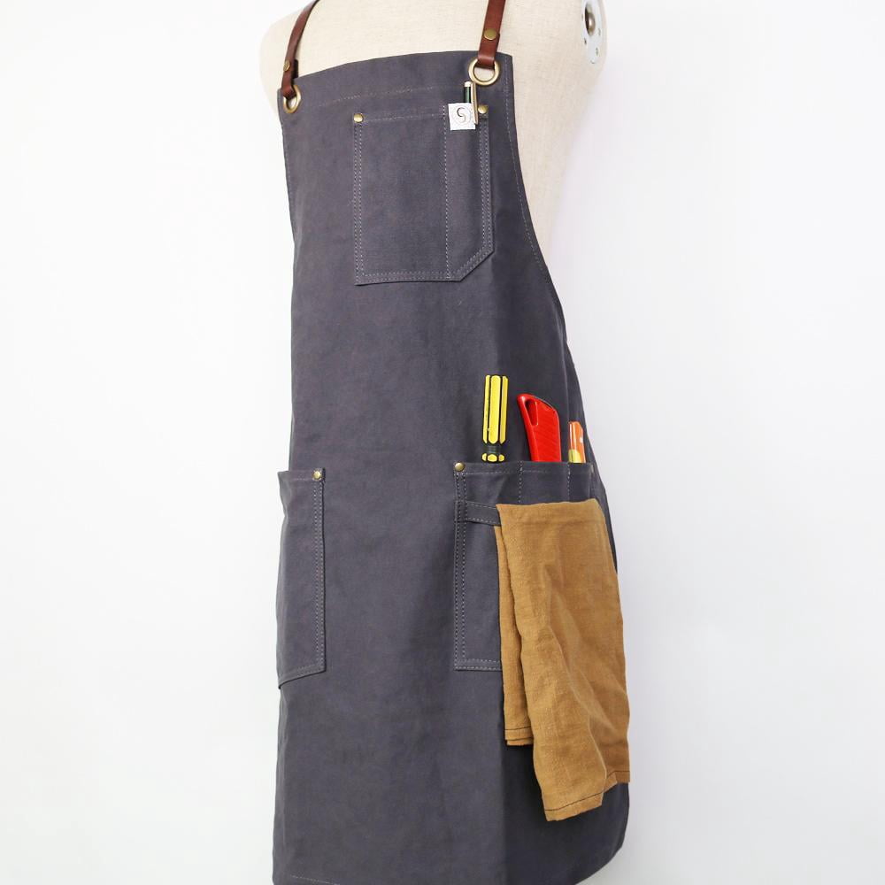 Custom Leather Strap Aprons