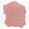thumbnail image 2 of Inkdotpot Pack Of 100 Real Gold Foil Bracket Shape Paper Tags Baby It's Cold Outside Baby Shower Favor Hang Tags, 2 of 7