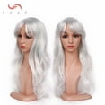 thumbnail image 2 of SEGO Fashion Ombre Long Curly Wave Hair Wigs Heat Resistant Straight Synthetic Hair Wigs For Women, 2 of 6