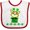 White and Red, variant on Inktastic St Patricks Day Clothes Boys or Girls Baby Bib