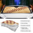 thumbnail image 3 of Yiaed Vintage Baseball Print Car Windshield Sunshade Front Auto Car Front Window Sun Shade Foldable Sun Visor Shield Cover Auto Accessories for Sedan SUV Truck-Small, 3 of 5