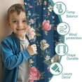 thumbnail image 3 of Blackout Kids Curtains,Pioneer Flower Childrens Insulated Curtains Set Of 2,Bedroom Essentials,Toddler Room Decor 42x54in(106x137cm), 3 of 4