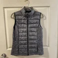 thumbnail image 2 of 32 Degrees Heat Vest Women's Blue Denim Lightweight Puffer Packable Zipper Pockets, 2 of 5