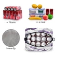 thumbnail image 4 of Insulated Crossbody Lunch Bag 10L Lunch Tote with Adjustable Shoulder Strap for Work Office Picnic Lavender-colored Butterfly Pattern, 4 of 6