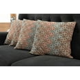 thumbnail image 5 of Ambesonne Abstract Throw Pillow Cover 4 Pack, Mosaic Look Cultural Motif, 18", Beige Multicolor, 5 of 5