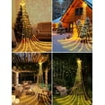 thumbnail image 5 of Decoraciones navideñas para exteriores, luces LED en cascada de 3,5 m con forma de estrella navideña, cadena de luces para árbol de Navidad, hogar, fiesta, jardín y dormitorio., 5 of 5
