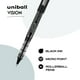thumbnail image 2 of Bolígrafo Uni-Ball Vision Micro de 0,5 mm, color negro, paquete de 4 unidades, 2 of 8