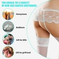 thumbnail image 1 of Qarigey Medias con liguero alto, sexys y fáciles de usar, medias sexis hasta el muslo, ropa interior, lencería Prendas para la parte inferior del cuerpo Medias+blancas, 1 of 5