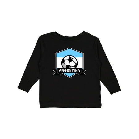 

Inktastic Soccer Argentina Flag Banner Gift Toddler Boy or Toddler Girl Long Sleeve T-Shirt