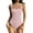 Rose Gold, variant on Women's Bodysuits Sexy Ribbed Strappy Square Neck Sleeveless Tank Tops Bodysuits Overall Gasket Sweat Overalls Suits Dressy for Women Summer Woman Sexy Romper Jumpsuit Overall Woman Sweet Heart