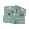 thumbnail image 4 of GROWTH TANK Double Sided Corner Wall Clock Compact Display for Kitchen Study Dining Room Blue, 4 of 9