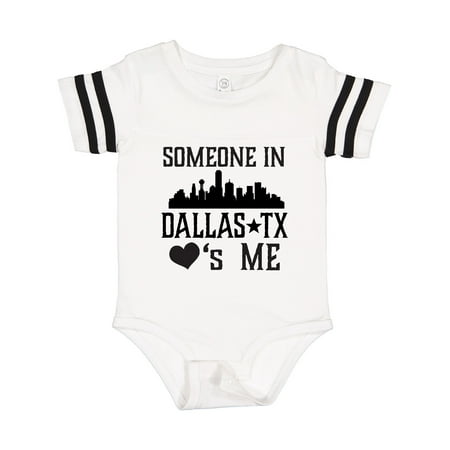 

Inktastic Dallas Texas Someone Loves Me Gift Baby Boy or Baby Girl Bodysuit
