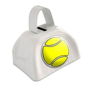 Tennis Ball White Cowbell Cow Bell - No. 1