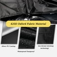 thumbnail image 4 of POMER Fire Pit Cover,Square Waterproof Firepit Cover for Outdoor Fire Table,Black - 30x30x25inch, 4 of 7