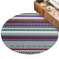 thumbnail image 2 of Small Round Rug 3Ft, Modern Boho Art Non-Slip Washable Circle Rugs Carpet, Colorful Abstract Bohemian Paisley Minimalist Indoor Outdoor Rug Floor Mats Throw Runner for Bedroom Living Room Bathroom, 2 of 8