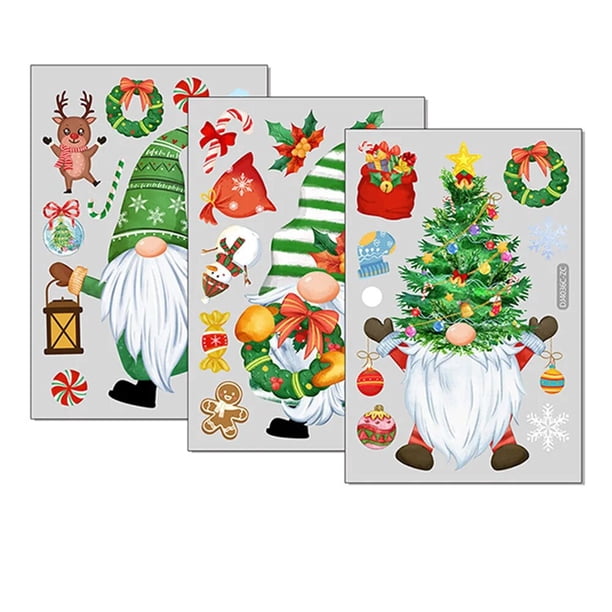 Pegatinas navideñas de PVC para superficies lisas, decoración interior de vacaciones perfecta, de larga duración y no fácil de caer