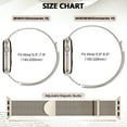 thumbnail image 5 of Stainless Steel Loop for Apple Watch Bands 38mm 40mm 41mm 42mm 44mm 45mm 46mm 49mm, Magnetic Clasp Replacement iWatch Bands for Series Ultra SE 10 9 8 7 6 5 4 3 2 1,Women & Men Watch Strap for Apple, 5 of 11