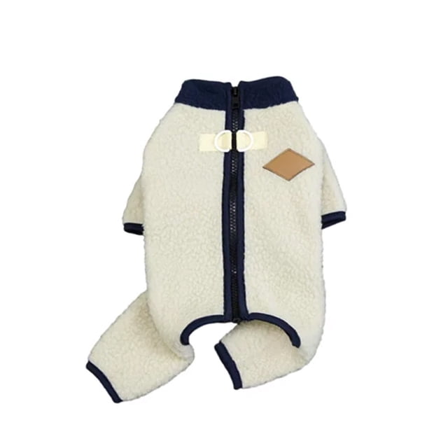 Winter Jumpsuit Coat With Back Zipper For Small Medium Puppy Dog And Cat Pet Apparel